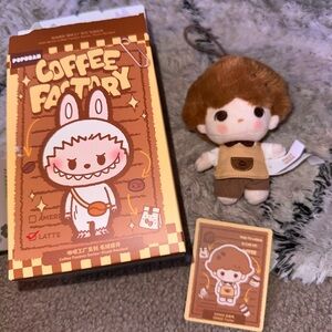 POPMART Popbean Coffee Factory Plush Keychain